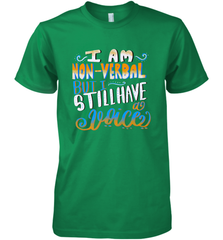 Special Needs NonVerbal Autism Awesome Men's Premium T-Shirt Men's Premium T-Shirt - skytshirtshop