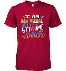 Special Needs NonVerbal Autism Awesome Men's Premium T-Shirt Men's Premium T-Shirt - skytshirtshop
