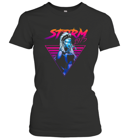 Marvel X Men Storm 80's Neon Retro Triangle Women's T-Shirt Women's T-Shirt / Black / S Women's T-Shirt - skytshirtshop
