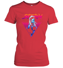 Marvel X Men Storm 80's Neon Retro Triangle Women's T-Shirt Women's T-Shirt - skytshirtshop