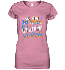 Special Needs NonVerbal Autism Awesome Women's V-Neck T-Shirt Women's V-Neck T-Shirt - skytshirtshop