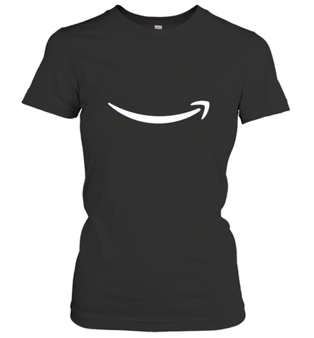 Smile Shirt  White Logo Women's T-Shirt Women's T-Shirt / Black / S Women's T-Shirt - skytshirtshop