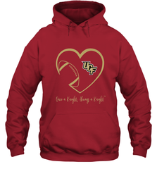 UCF Knights Football Inside Heart  Team  Apparel Hooded Sweatshirt Hooded Sweatshirt - skytshirtshop