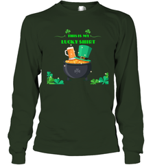 This is my lucky shirt on St Patricks Day Long Sleeve T-Shirt Long Sleeve T-Shirt - skytshirtshop
