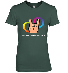 Neurodiversity Rocks Shirt Brain Autism Awareness Women's Premium T-Shirt Women's Premium T-Shirt - skytshirtshop