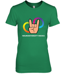 Neurodiversity Rocks Shirt Brain Autism Awareness Women's Premium T-Shirt Women's Premium T-Shirt - skytshirtshop