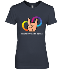 Neurodiversity Rocks Shirt Brain Autism Awareness Women's Premium T-Shirt Women's Premium T-Shirt - skytshirtshop
