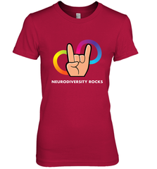 Neurodiversity Rocks Shirt Brain Autism Awareness Women's Premium T-Shirt Women's Premium T-Shirt - skytshirtshop