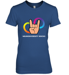 Neurodiversity Rocks Shirt Brain Autism Awareness Women's Premium T-Shirt Women's Premium T-Shirt - skytshirtshop