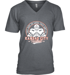 Vintage NFL Kansas City Football Logo Men's V-Neck Men's V-Neck - skytshirtshop