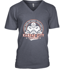 Vintage NFL Kansas City Football Logo Men's V-Neck Men's V-Neck - skytshirtshop