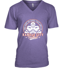 Vintage NFL Kansas City Football Logo Men's V-Neck Men's V-Neck - skytshirtshop