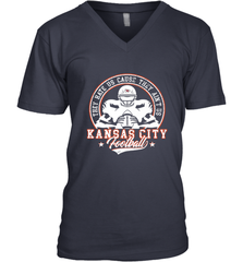 Vintage NFL Kansas City Football Logo Men's V-Neck Men's V-Neck - skytshirtshop