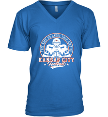 Vintage NFL Kansas City Football Logo Men's V-Neck Men's V-Neck - skytshirtshop