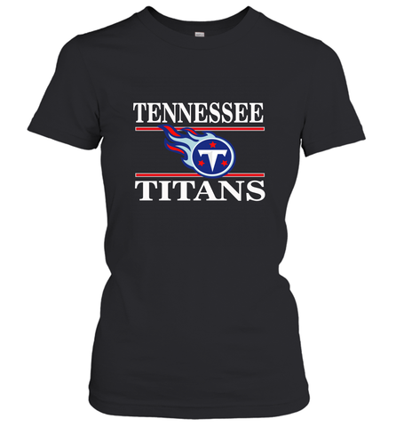 NFL Tennessee Titans Logo Champion Women's T-Shirt Women's T-Shirt / Black / S Women's T-Shirt - skytshirtshop