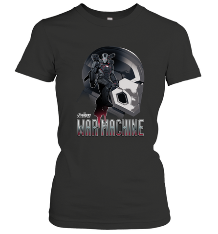 Marvel Infinity War War Machine Head Profile Women's T-Shirt Women's T-Shirt / Black / S Women's T-Shirt - skytshirtshop