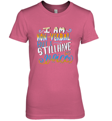 Special Needs NonVerbal Autism Awesome Women's Premium T-Shirt Women's Premium T-Shirt - skytshirtshop