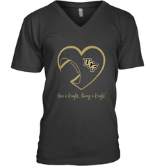 UCF Knights Football Inside Heart  Team  Apparel Men's V-Neck Men's V-Neck - skytshirtshop
