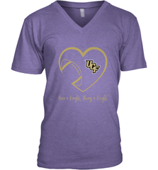UCF Knights Football Inside Heart  Team  Apparel Men's V-Neck Men's V-Neck - skytshirtshop