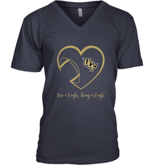 UCF Knights Football Inside Heart  Team  Apparel Men's V-Neck Men's V-Neck - skytshirtshop
