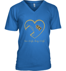 UCF Knights Football Inside Heart  Team  Apparel Men's V-Neck Men's V-Neck - skytshirtshop