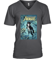 Marvel Namor Avengers Comic Cover Men's V-Neck Men's V-Neck - skytshirtshop