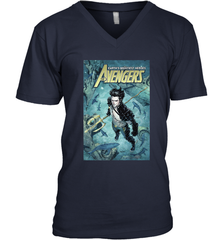 Marvel Namor Avengers Comic Cover Men's V-Neck Men's V-Neck - skytshirtshop
