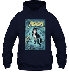 Marvel Namor Avengers Comic Cover Hooded Sweatshirt