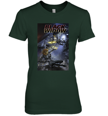 Marvel Comixology Black Widow Madame Of Masque Comic Cover Women's Premium T-Shirt Women's Premium T-Shirt - skytshirtshop