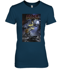 Marvel Comixology Black Widow Madame Of Masque Comic Cover Women's Premium T-Shirt Women's Premium T-Shirt - skytshirtshop