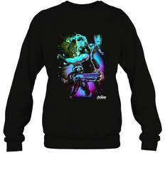 Marvel Infinity War Thor Rocket Groot Neon Crewneck Sweatshirt