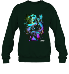 Marvel Infinity War Thor Rocket Groot Neon Crewneck Sweatshirt Crewneck Sweatshirt - skytshirtshop