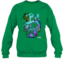 Marvel Infinity War Thor Rocket Groot Neon Crewneck Sweatshirt Crewneck Sweatshirt - skytshirtshop
