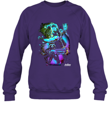 Marvel Infinity War Thor Rocket Groot Neon Crewneck Sweatshirt Crewneck Sweatshirt - skytshirtshop