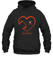 Virginia Cavaliers Football Inside Heart  Team Hooded Sweatshirt Hooded Sweatshirt - skytshirtshop