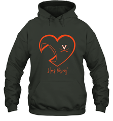 Virginia Cavaliers Football Inside Heart  Team Hooded Sweatshirt Hooded Sweatshirt - skytshirtshop