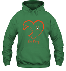Virginia Cavaliers Football Inside Heart  Team Hooded Sweatshirt Hooded Sweatshirt - skytshirtshop
