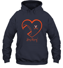 Virginia Cavaliers Football Inside Heart  Team Hooded Sweatshirt Hooded Sweatshirt - skytshirtshop