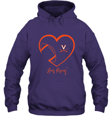 Virginia Cavaliers Football Inside Heart  Team Hooded Sweatshirt Hooded Sweatshirt - skytshirtshop