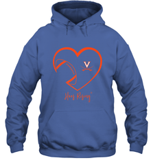 Virginia Cavaliers Football Inside Heart  Team Hooded Sweatshirt Hooded Sweatshirt - skytshirtshop