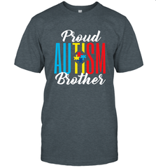 Proud Autism Brother Awareness Support Premium T Shirt Men's T-Shirt Men's T-Shirt - skytshirtshop