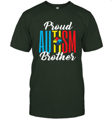 Proud Autism Brother Awareness Support Premium T Shirt Men's T-Shirt Men's T-Shirt - skytshirtshop
