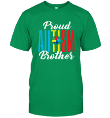 Proud Autism Brother Awareness Support Premium T Shirt Men's T-Shirt Men's T-Shirt - skytshirtshop