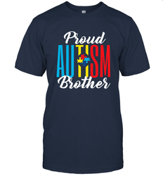 Proud Autism Brother Awareness Support Premium T Shirt Men's T-Shirt