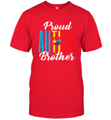 Proud Autism Brother Awareness Support Premium T Shirt Men's T-Shirt Men's T-Shirt - skytshirtshop