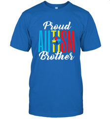 Proud Autism Brother Awareness Support Premium T Shirt Men's T-Shirt Men's T-Shirt - skytshirtshop