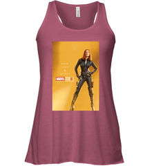 Marvel Studios 10 Years Black Widow Poster Women's Racerback Tank Women's Racerback Tank - skytshirtshop