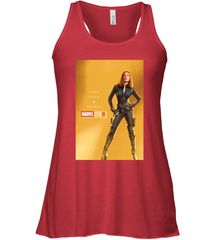 Marvel Studios 10 Years Black Widow Poster Women's Racerback Tank Women's Racerback Tank - skytshirtshop