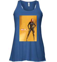 Marvel Studios 10 Years Black Widow Poster Women's Racerback Tank Women's Racerback Tank - skytshirtshop