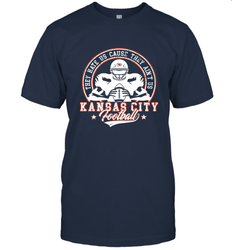 Vintage NFL Kansas City Football Logo Men's T-Shirt